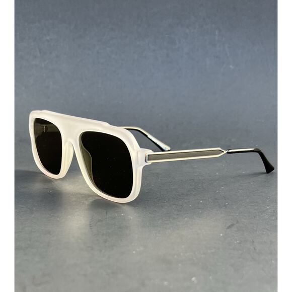 Thierry Lasry 57 19 140 Aviator Square Unisex White Sunglasses main image 10